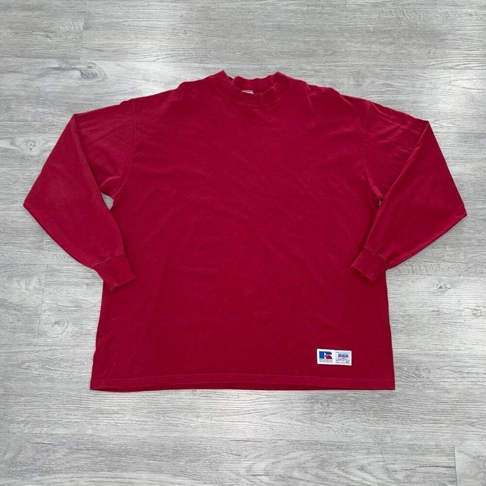 Vintage Russell Athletic Sweatshirt Men’s XL Red Crewneck Sweater Made in USA